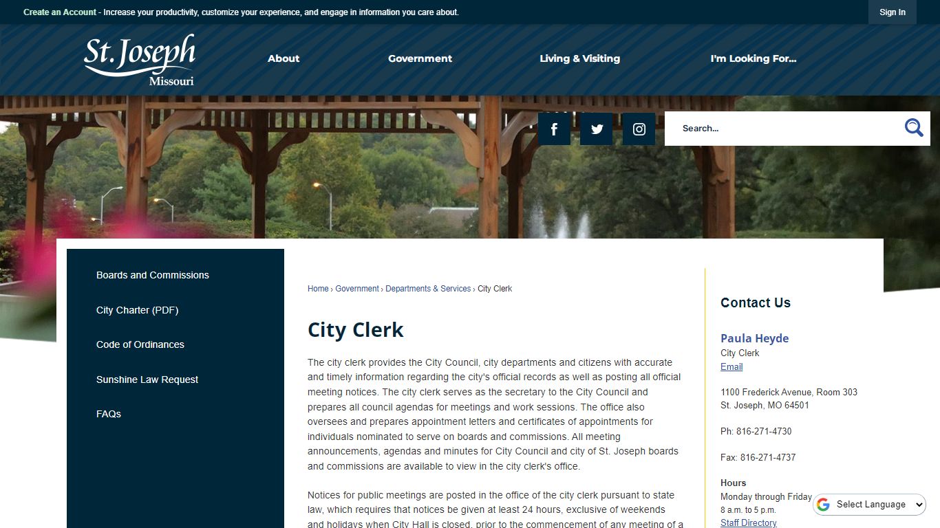 City Clerk | St. Joseph, MO - Official Website