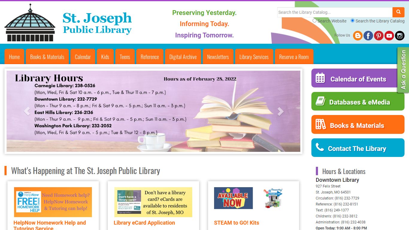 St. Joseph Public Library | Library in St. Joseph, MO